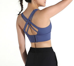 Beauty Back High Support Yoga <b>Bras</b> Padding Shockproof Fitness Sports Crop Tops 2026 - Product Image 3
