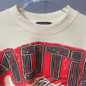 Camiseta de Manga Larga con Estampado Completo y Diamantes Pintados a Mano MIXED EMOTION, Ropa de Marca de Diseñador - Product Image 6