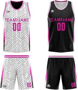 Uniforme de basket-ball réversible personnalisé de haute qualité, unisexe, motif 3D, sans manches, respirant, à séchage rapide, t-shirt athlétique personnalisé - Product Image 2