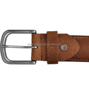 Export Quality Leather Casual <b>Belt</b> for <b>Men</b> High Quality <b>Suede</b> Leather Full Stitched <b>Men's</b> Fashion Genuine Leather Casual <b>Belt</b> - Product Image 5
