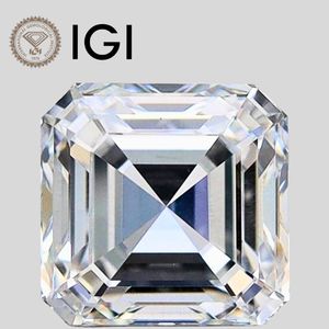 Diamant de laboratoire Asscher 3 carats D VS2 certifié IGI, taille Asscher, en vrac - Product Image 1