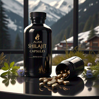 Cápsulas de Shilajit del Himalaya 100% Naturales y Orgánicas, Secas al Sol, Marca Privada OEM/ODM, 60 Cápsulas por Botella, Refuerzo Inmunológico