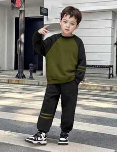 Invierno manga larga deportes al aire libre entrenamiento transpirable poliéster algodón niños chándal niños chándales más rápidos - Product Image 2