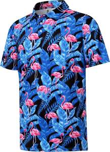 Golf elástico de secado rápido para hombres para polos, manga corta con estampado informal de Pakistán, transpirable para verano - Product Image 2