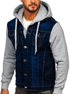 Wholesale OEM High Quality <b>Men</b> <b>Denim</b> <b>Jacket</b> Winter Eco-Friendly Quick Dry Breathable Casual Blue <b>Denim</b> - Product Image 3