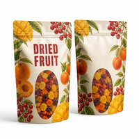 Sachet Doypack Auto-Scellant avec Fenêtre, Emballage Refermable pour Snacks, Noix, Fruits Secs, Sac Alimentaire en Aluminium et PET avec Fermeture Éclair en Plastique