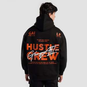 เสื้อฮู้ดดี้สีดำ ผ้าฝ้ายเฟรนช์เทอร์รี่ 100% ไซส์ XXS ป้ายกำกับสั่งทำ ปักลาย 3 มิติ ถักทอ พิมพ์ลายสกรีน ลายเรียบ - Product Image 1