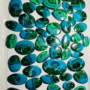 คริสโซโคลลาอะซูไรต์ธรรมชาติอัญมณีทรงหลวมสำหรับทำเครื่องประดับอัญมณีจากหินมาลาไคท์ขายส่งจำนวนมาก - Product Image 1