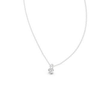 Collar de Diamantes CVD de 0.5 CT, Creados en Laboratorio, VVS-VS EF, Corte Redondo Clásico, Oro de 18K, 14K, Rosa, Amarillo, Blanco, Sostenible - Product Image 5