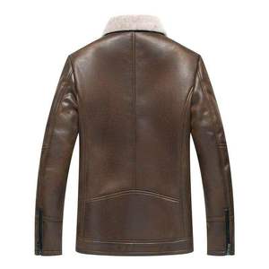 Abrigo Largo de Cuero de Invierno Más Vendido, Chaqueta de Piel de Oveja, Chaqueta de Cuero Genuino para Hombre y Mujer - Product Image 2