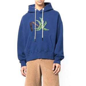 Sudadera con Capucha para Hombre, Corte Holgado, Estampada, Manga Larga, Bordado con Pedrería, Última Moda, Logotipo Personalizado - Product Image 5