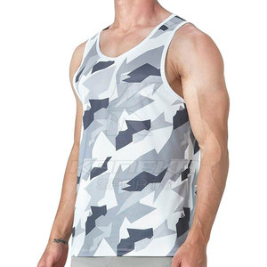 Quick Dry Breathable Knitted Polyester/Cotton Casual Men Tank <b>Top</b> Sleeveless Workout Wear KANEKA SPORTS Wholesale <b>Low</b> Price - Product Image 1
