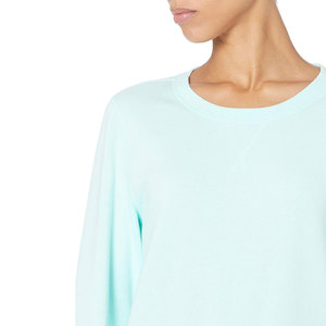 Sudadera de gran tamaño de alta calidad para mujer, cuello redondo de Jersey de algodón y poliéster de manga larga, sudadera informal de ajuste relajado, venta al por mayor - Product Image 4