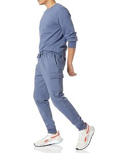 Pantalones Cargo Tácticos Ligeros Personalizados para Hombre, Lavado Oscuro, Estilo Casual, Deportivo, Urbano, con Decoración de Cordones Laterales Rectos - Product Image 4