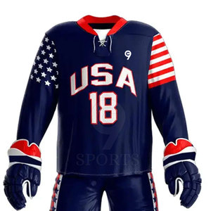 Conjunto de uniforme de hockey sobre hielo de equipo con colores personalizados y tela antidesgarro para un uniforme de hockey sobre hielo duradero - Product Image 3