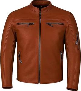 Chaqueta de cuero para hombre, superventas en stock, nueva chaqueta original para exteriores, chaqueta bomber informal para hombre - Product Image 2