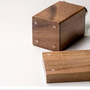 Ensemble d'accessoires de salle de bain en bois écologique deux pièces de qualité supérieure étanche et facile à nettoyer pour les appartements modernes - Product Image 5