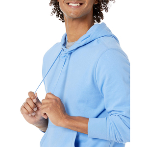 2023 Venta de fábrica Hombres Classic Sky Blue Pullover Hoodie 100% Algodón Durable Ecológico XS Tamaño Personalizado Estampado de dibujos animados Primavera - Product Image 2