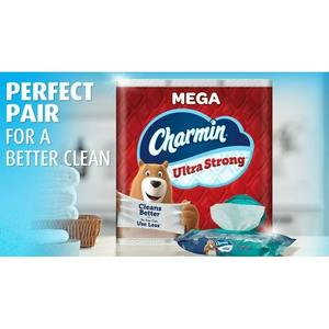 CharminUltra Strong <b>Toilet</b> Paper, 12 Super Mega <b>Rolls</b> - Product Image 6