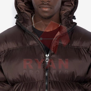 High Quality Long Puffer Jackets For Men Adults And Kids Customized <b>Colour</b> Design And Printing Plus Size - Product Image 6