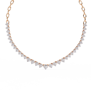 Collier en or 18 carats avec diamant cultivé en laboratoire pour femmes, magnifique accessoire - Product Image 5