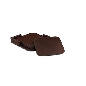 Custom Logo Leather <b>Coasters</b> <b>Drink</b> Real Leather Cup Table Holder Mats <b>coaster</b> Set Shape and Leather <b>coaster</b> - Product Image 1