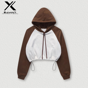 Vente en gros de sweats à capuche unisexes en coton 100% - Sweat à capuche en molleton brodé et imprimé - Sweat à capuche court - Sweat à capuche personnalisable - Sweat à capuche d'hiver durable - Product Image 2