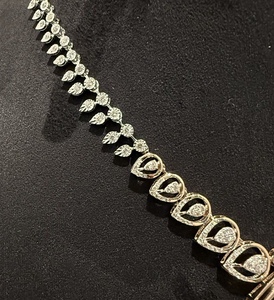 Conjunto de collar de piedra azul de diamante natural real 14K 18K oro sólido incluye pendientes joyería de moda para mujer - Product Image 2