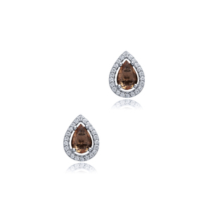 Turkish <b>Handmade</b> Gold Plated 925 Sterling Silver Jewelry Sultanite Stone Pear Shape CZ Design Stud <b>Earrings</b> for Party & Gift - Product Image 3