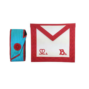 Meilleures ventes Regalia maçonnique personnalisé pour officiers supérieurs collier en tissu brodé dentelle décoration disponible tous les aimants à coudre - Product Image 5