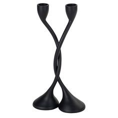 Fabulous <b>Metal</b> Round & Oval Taper <b>Candle</b> <b>Holder</b> Set of 2 <b>Black</b> Autumn Halloween Wedding Party European Candlestick - Product Image 4