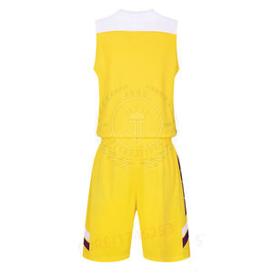Ensembles de maillots de basket-ball confortables et respirants en gros, vêtements de sport pour adultes au Pakistan, personnalisés, 100% polyester - Product Image 3