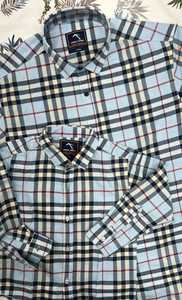 Camisa a cuadros de algodón a juego para padre e hijo, ajuste personalizado, cuello vuelto, conjuntos a juego para la familia de hermanos, Combo de ropa al por mayor - Product Image 6