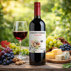 Jardin Verde Vino Tinto Tempranillo Orgánico 100% Tempranillo 12.5-13.5% ABV Vino Tinto Español Orgánico 750ml - Product Image 2