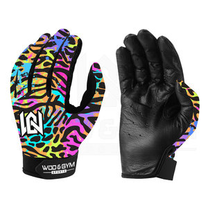 Gants de sport unisexes Cross-Fit à doigts entiers en cuir durable et respirant, personnalisés et sublimés - Product Image 3