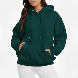 Sweat-shirts à capuche pour femmes brodés sur mesure, service OEM, vêtements décontractés pour tous les jours - Product Image 1