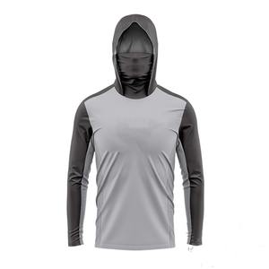 Personalizado bajo MOQ sublimación Impresión de secado rápido poliéster rendimiento pesca Sudadera con capucha UPF 50 camisa de pesca con capucha - Product Image 4