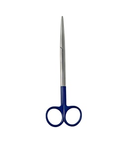 Tijeras Metzenbaum de 7 ''con revestimiento azul, cuchillas rectas puntas romas/romas para cirugía - Product Image 1