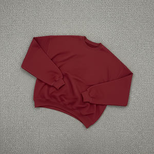 Sudadera de Cuello Redondo Extra Grande para Hombre, Nuevo Diseño, 500 g/m², 100% Algodón, Hombros Caídos, Bordado Personalizado, Lavado a la Piedra - Product Image 3