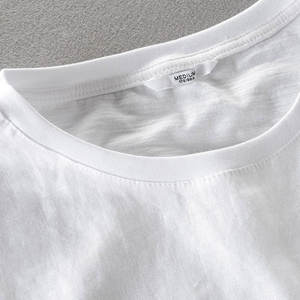 Camiseta de Moda con Bordado, Manga Corta, Algodón, Estilo Urbano, Cómoda para Uso Diario - Product Image 4