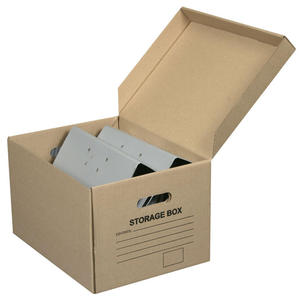 Boîtes en carton robustes pour le stockage de documents avec couvercles et impression de logo personnalisée - Product Image 4