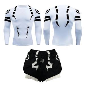 Ensemble de shorts à sublimation stylisée pour hommes Ensembles de t-shirts d'entraînement de gymnastique 2025 coton 2 en 1 Ensemble de shorts respirants de performance - Product Image 5