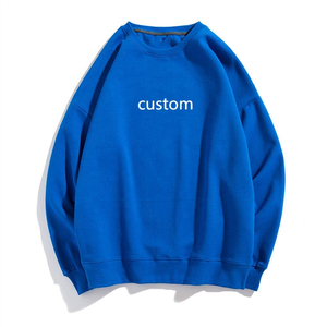 Sudadera de algodón grueso de corte regular con estampado digital personalizado, estilo vintage, cuello redondo, hombros caídos, para invierno - Product Image 3