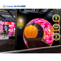 P4 P3 P1.8 P2 P2.5 Intérieur Pantalla Led Flexible Curvada Grand Cercle Circulaire Salon Rond Led Écran D'affichage Panneau