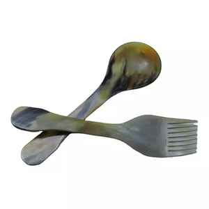 Cucharas de Cuerno de Alta Venta, Juego de Cubiertos de Cuerno de Buey, Cuchara de Cuerno Hecha a Mano, Utensilios de Cocina, Vajilla Nueva, Cubiertos de Artista Experto para el Hogar - Product Image 1