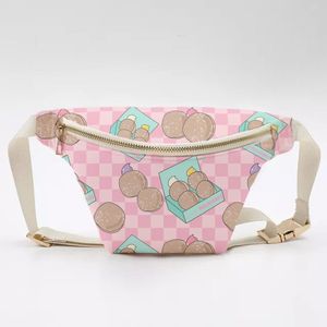 Riñonera de nailon impermeable personalizada, bandolera para mujer, bolsa deportiva, logotipo con cremallera para actividades al aire libre - Product Image 1