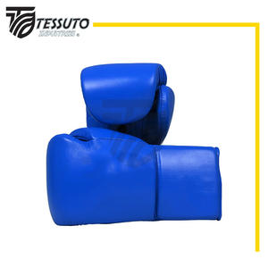 Support de poignet Velcro Gants de boxe personnalisés Conception OEM Compétition de boxe Support de poignet à boucle et crochet personnalisé Gants de boxe - Product Image 1