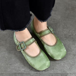 Zapatos planos y mules para caminar en la oficina y uso diario, zapatos casuales planos para mujer, mocasines cómodos sin cordones, estilo ballet. - Product Image 2