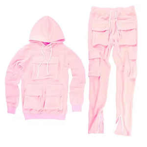 Survêtement athlétique 100% coton pour homme, ensemble de jogging de gymnastique deux pièces à capuche imprimé par sublimation personnalisé, vente en gros directe d'usine - Product Image 2