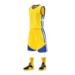 Conjunto de camiseta de baloncesto de talla grande transpirable Unisex clásico en un nuevo estilo uniforme de baloncesto rojo para adultos para 2025 - Product Image 5